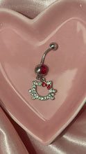 Load image into Gallery viewer, Red Hello Kitty Belly Ring
