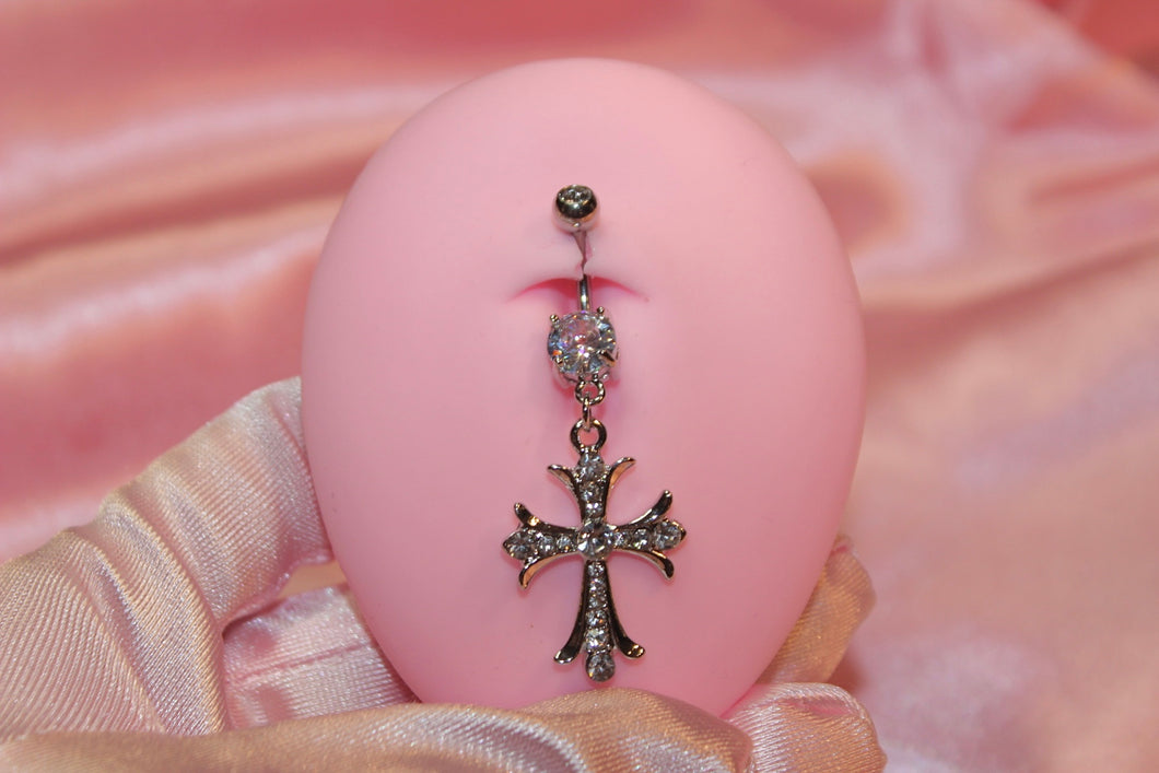 Saint Cross Belly Ring